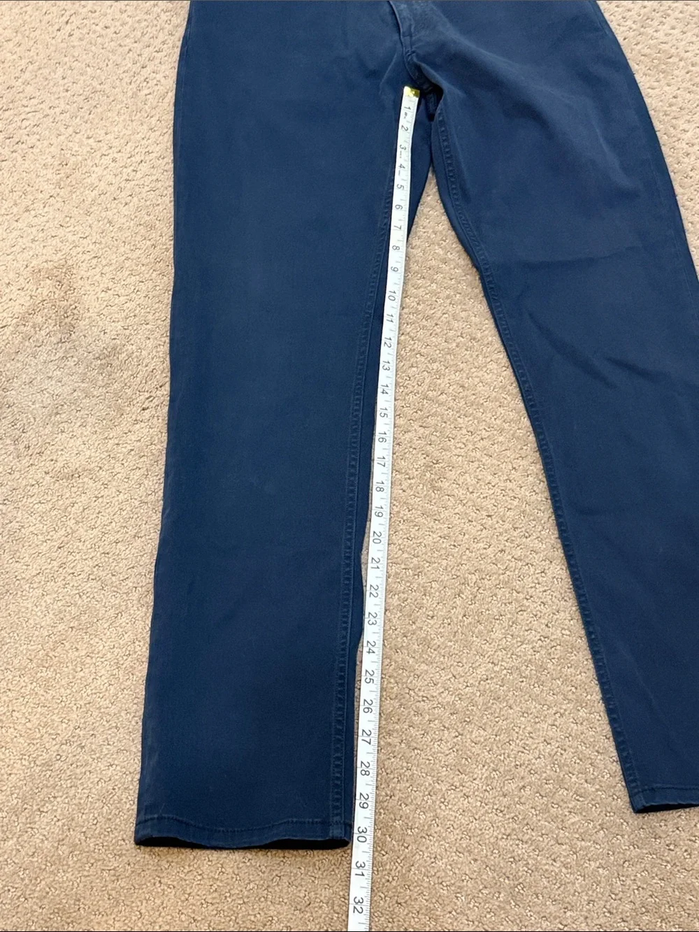 Theory Navy Men's Haydin Straight Slim Chinos